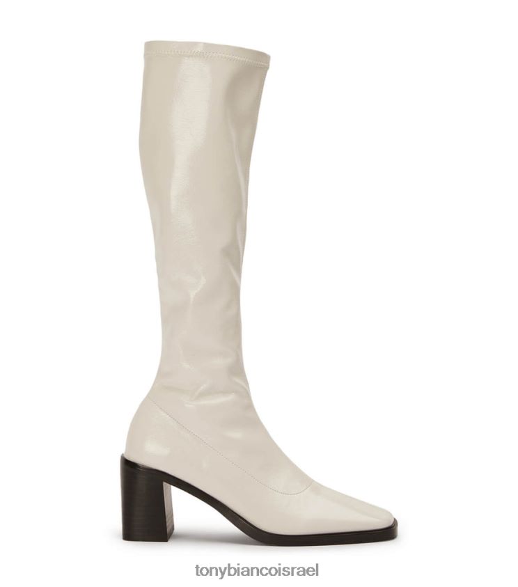 פטנט ecru crinkle